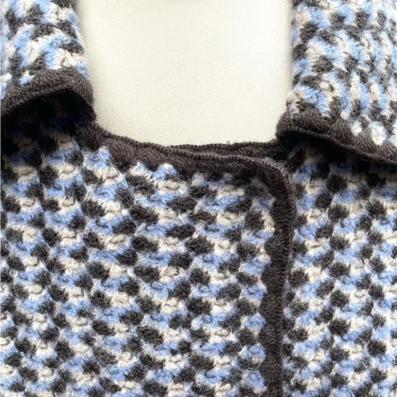 Authentic Missoni Italy Car Coat in Tweed with Crochet Accent - Picture 4 of 10